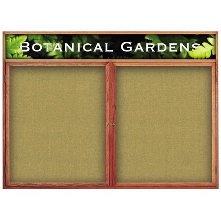 United Visual Products Single Door Indoor Enclosed Easy Tack Bo UV301EZ-GREEN-WHITE